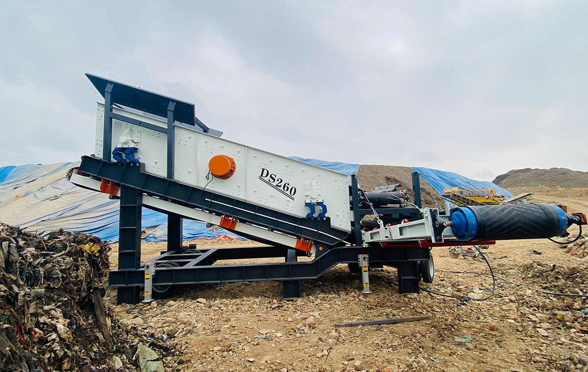 輪胎式移動(dòng)棒條篩