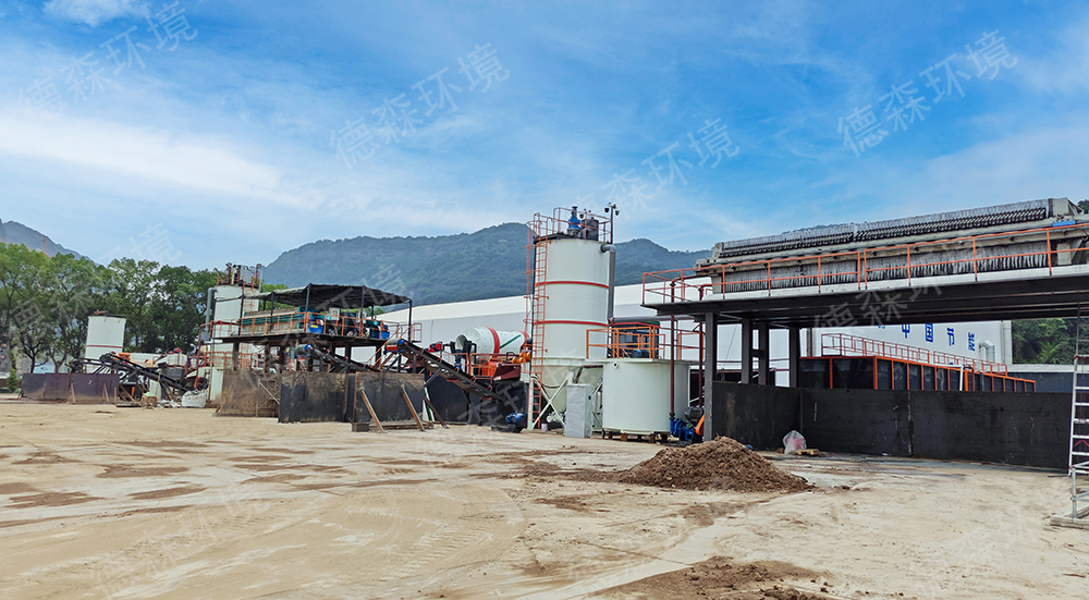 寧波項目實拍：德森土壤淋洗修復設(shè)備戰(zhàn)高溫、嬴暴雨！