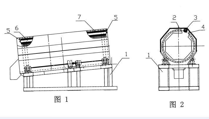 陶粒滾筒篩分機結構示意圖